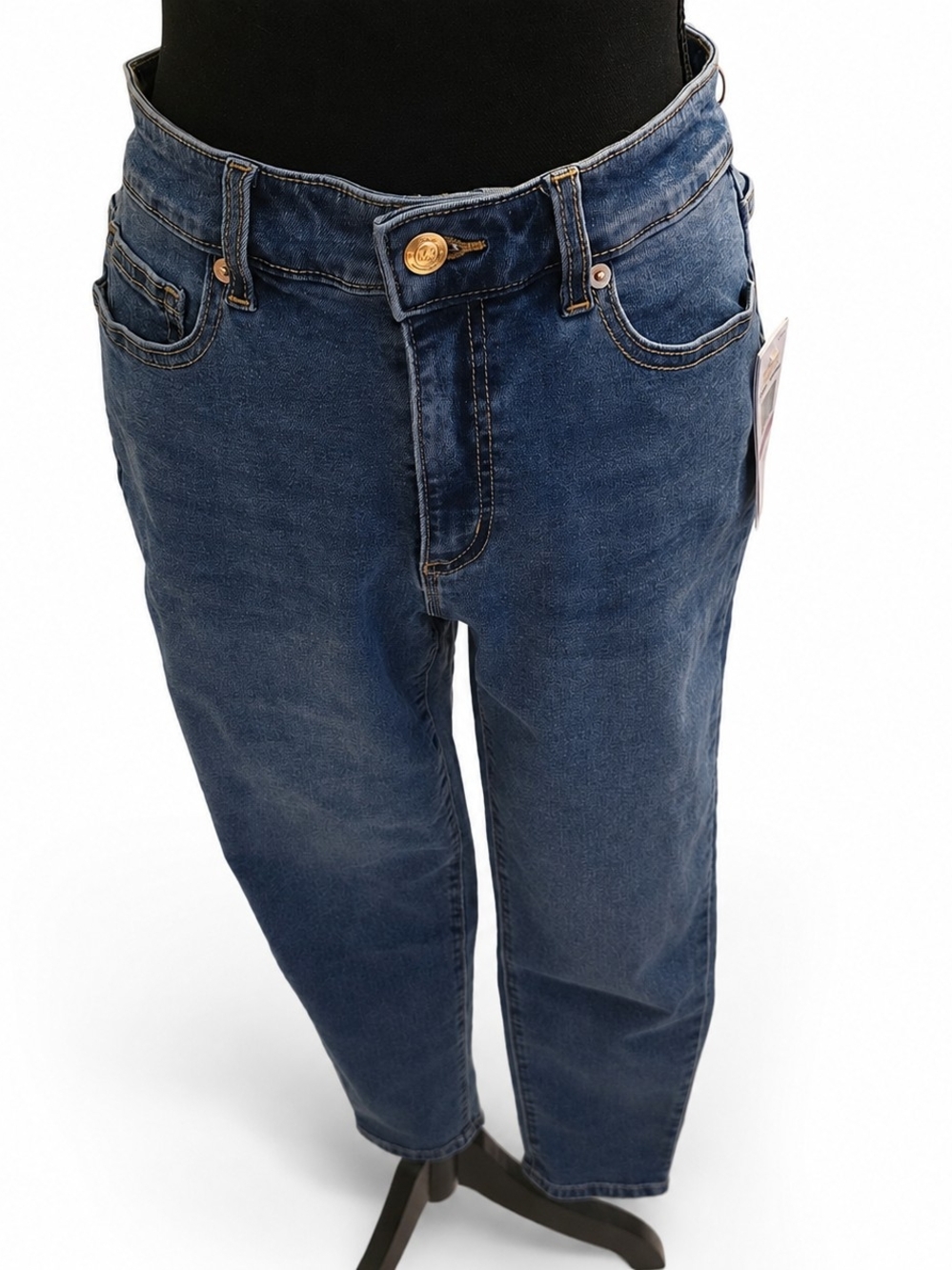 NWT MICHAEL Michael Kors Selma Skinny Ankle Jeans – Size 6 – Medium Heritage Was